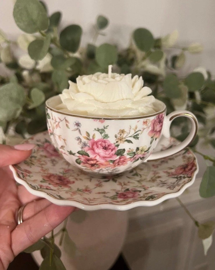 Vintage Teacup Candle