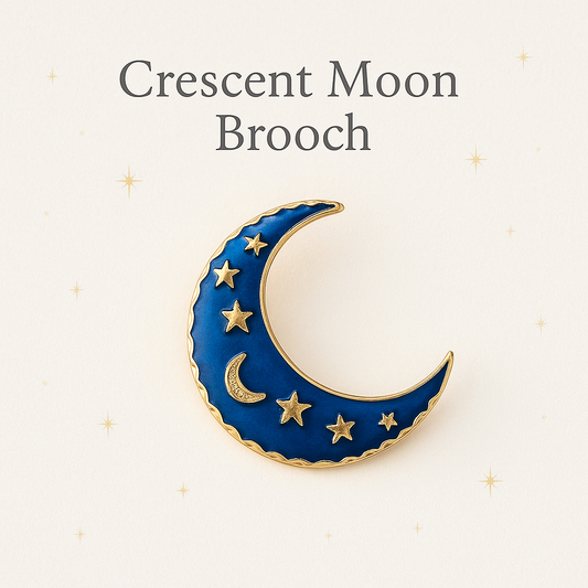 Crescent Moon Brooch